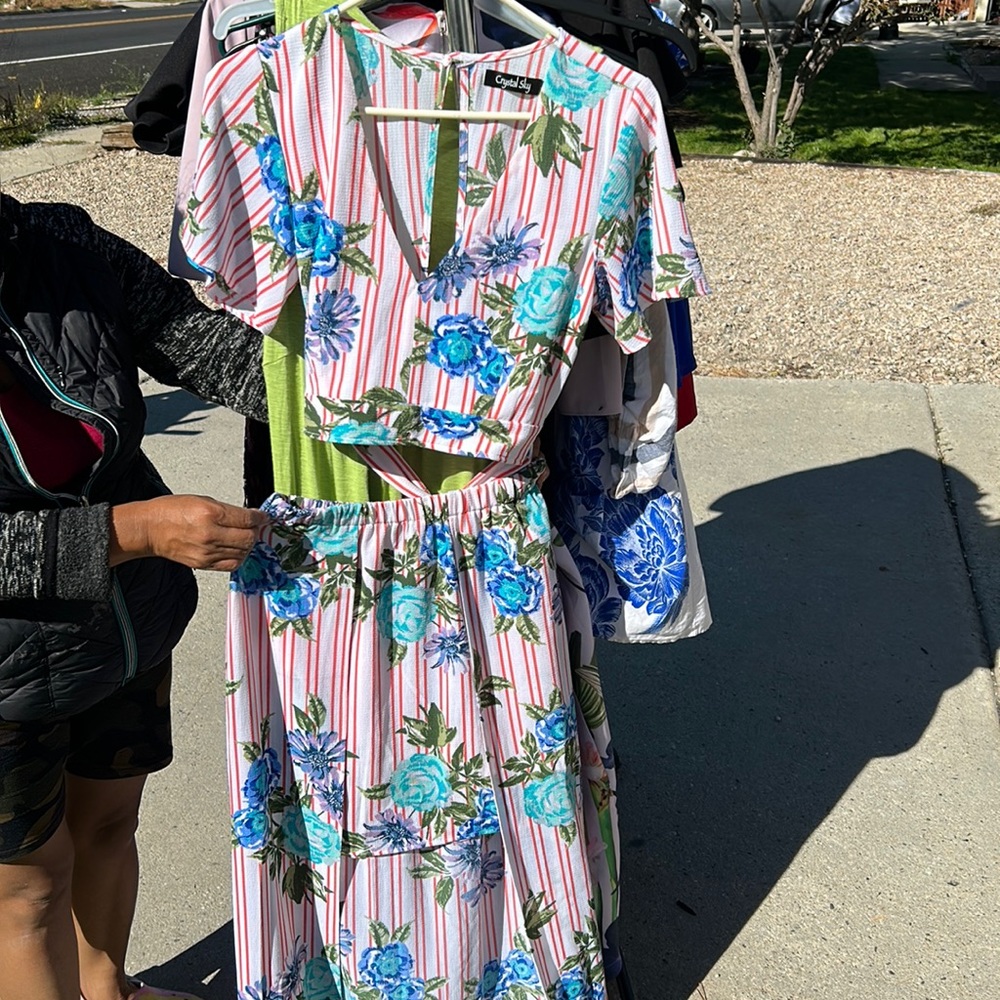 2 piece Floral Skirt set